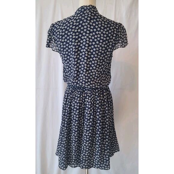 Denim & Supply Ralph Lauren Blue White Floral Dress Medium - Picture 4 of 5